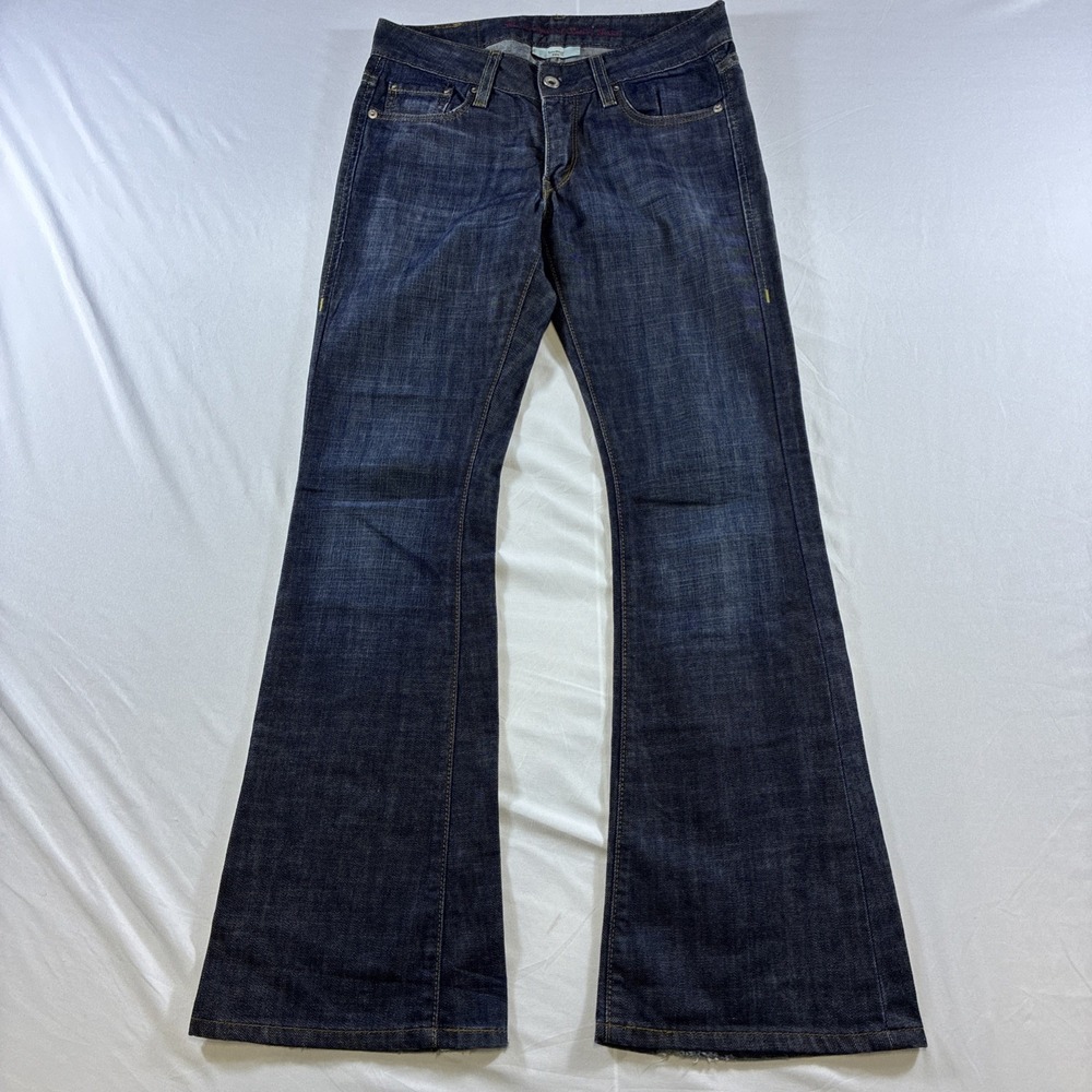 Levi's Low Rise Flare 534 Dark Wash Jeans Women's Size 2S W26 Cowgirl Boho